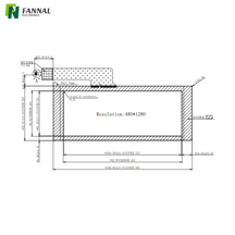 Touchscreen capacitivo da 6,8 ' | G+G | Interfaccia I²C
